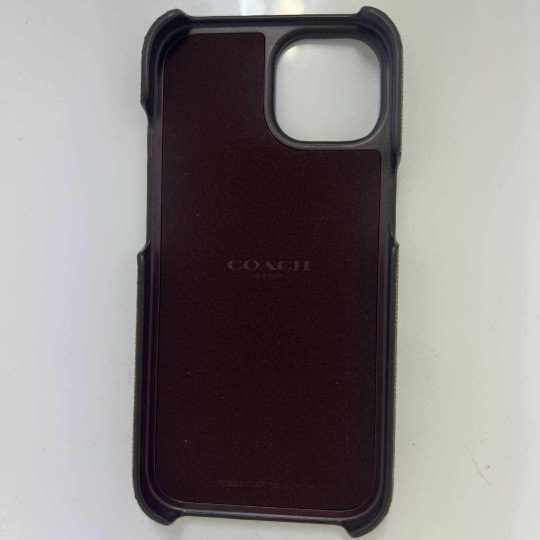 新品 コーチ COACH IPHONE 15 ケース・シグネチャー キャンバス