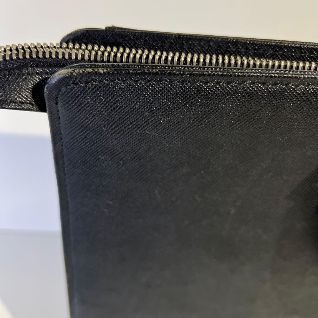 BURBERRY ビジネスバッグ レザー 黒 台形 A4可