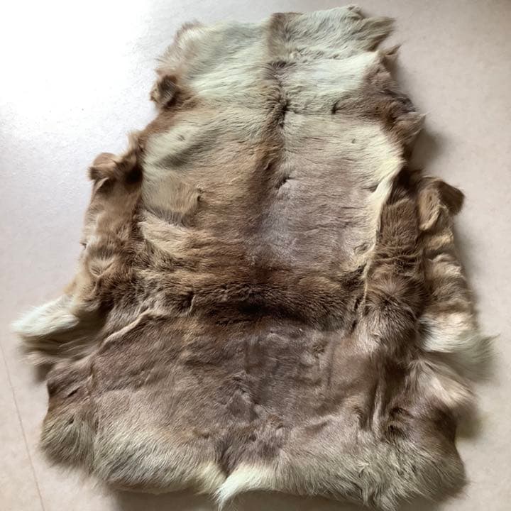 毛皮 マット ラグ トナカイ