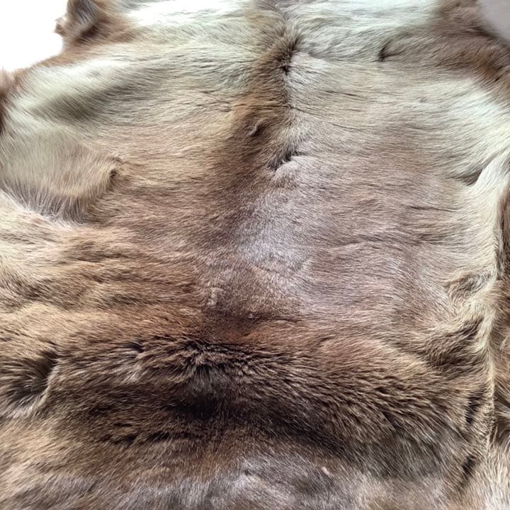 毛皮 マット ラグ トナカイ