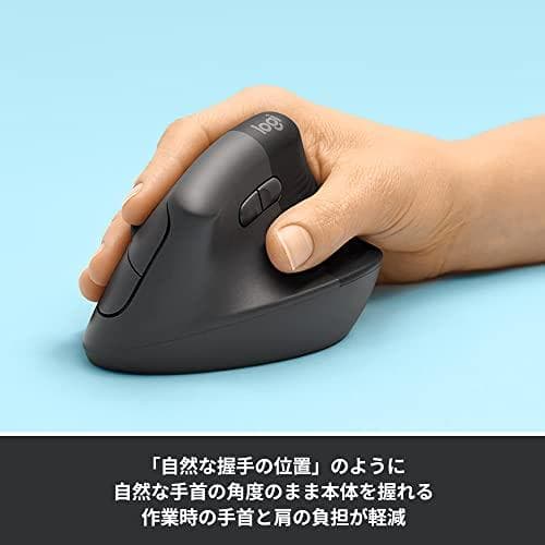 ロジクール ワイヤレス 縦型 静音 エルゴノミック マウス LIFT M800m
