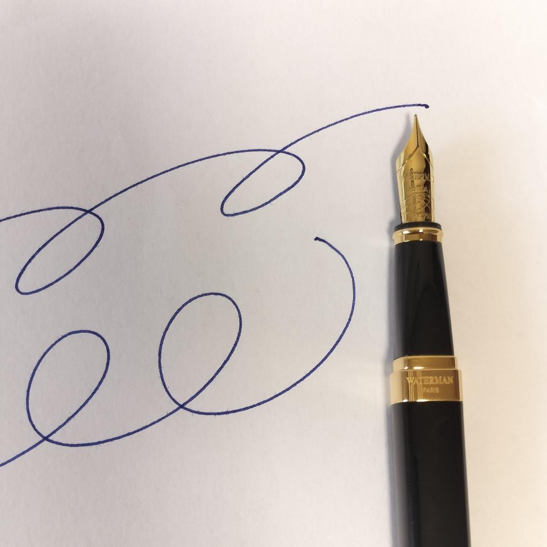 ウォーターマン 万年筆 エクセプション・スリム ブラック F 18K