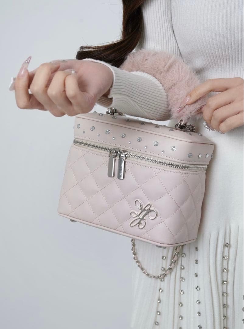 即日発送 lumignon ルミニョン vanity bag バニティ ピンク