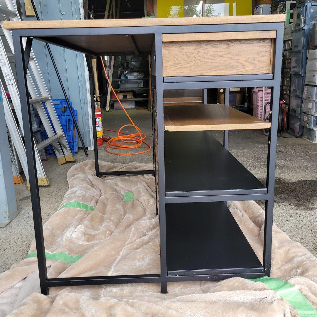 インダストリアル風 LOWYA Clamo カウンターテーブル 幅120cm