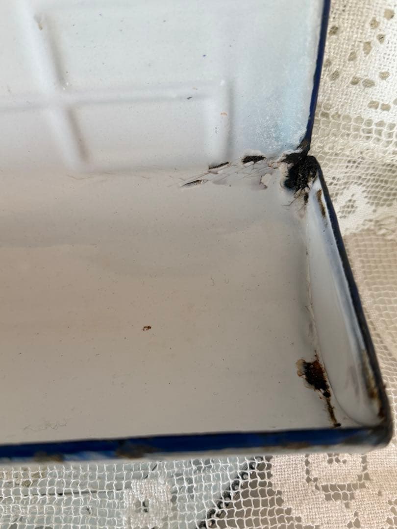 フランス　アンティーク　JAPYホーロー　 レードルラック　薔薇とパンジー