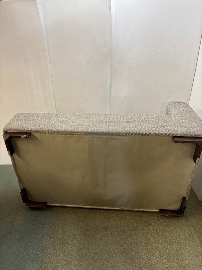 カバーリング式　ファブリック2Pソファ　クッション2個付き