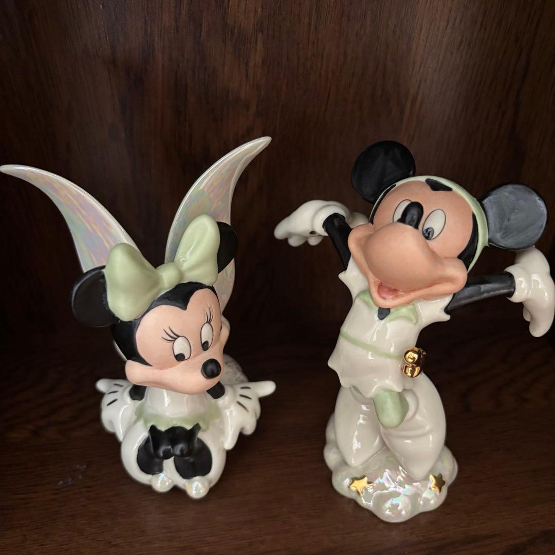 ディズニー　ミニー　妖精 フィギュア　陶器　置物