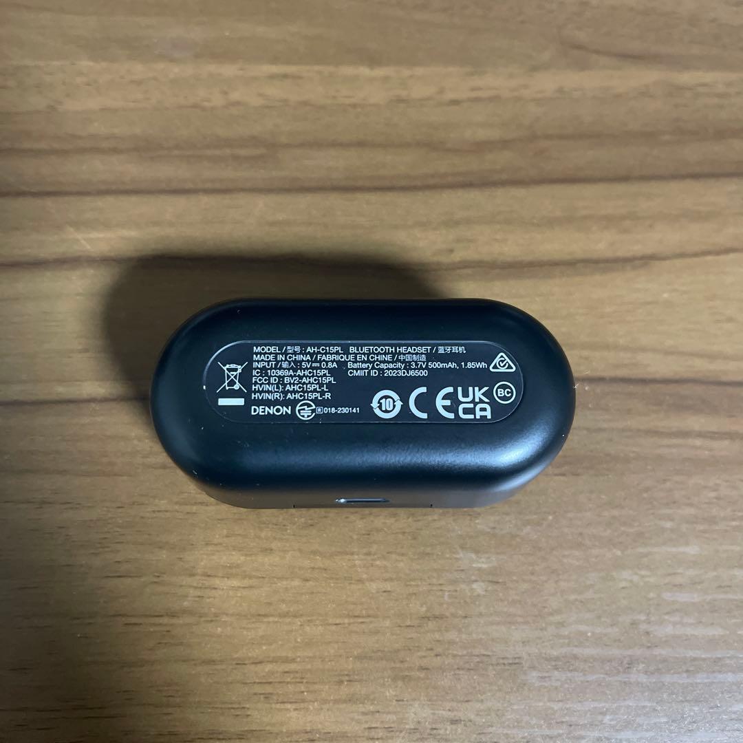 K*2様 DENON PerL Proワイヤレスイヤホン ブラック 充電ケース付