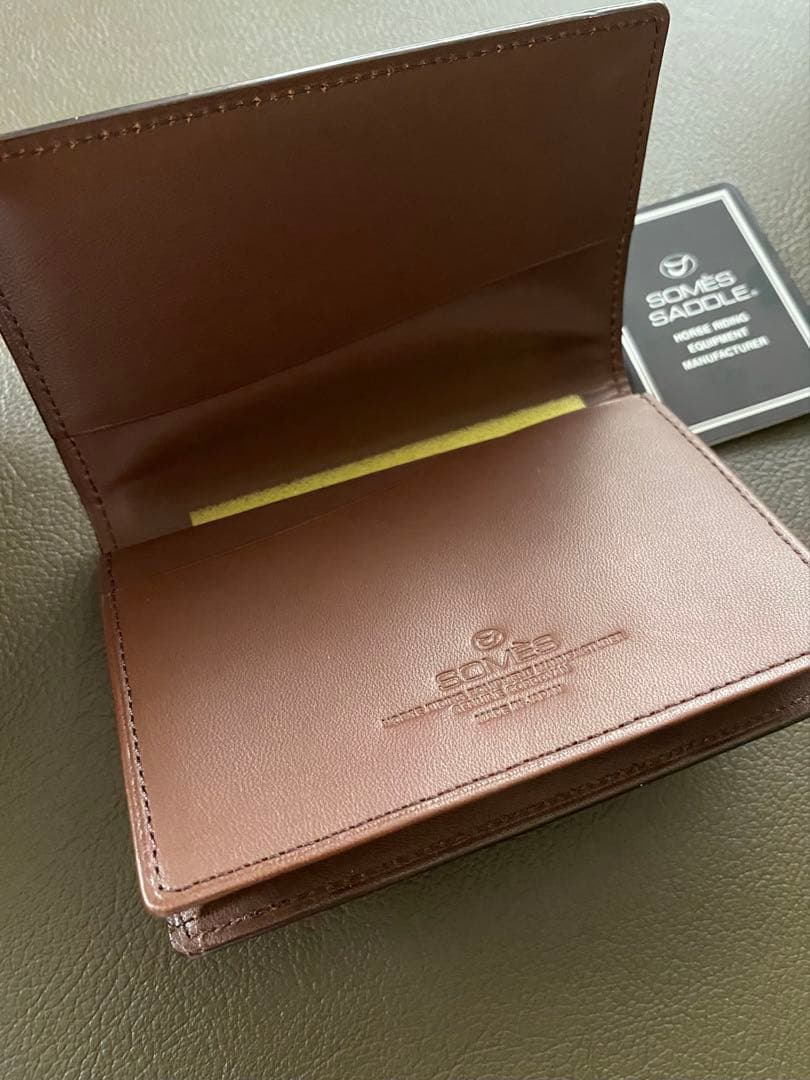 SOMES SADDLE ソメスサドル　コードバン　名刺入れ　ダークブラウン