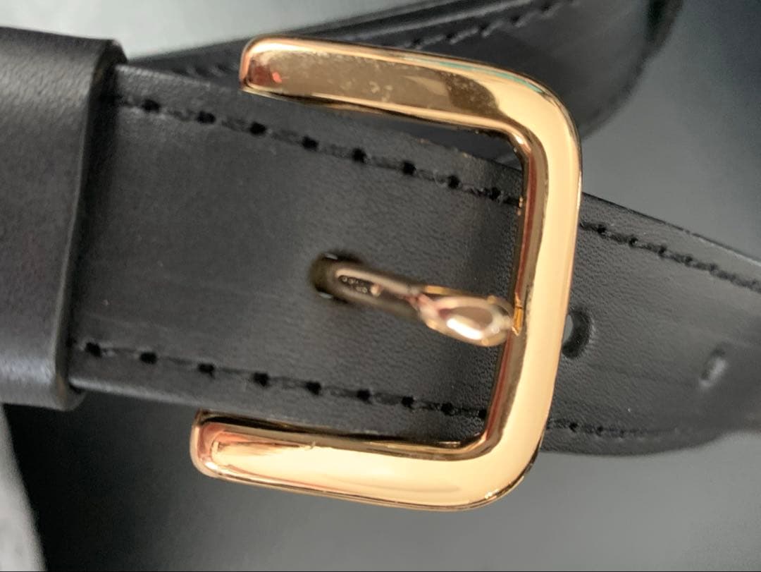 ✨️未使用✨️ シータパランティカ　ボディバッグ　シボ革　ウエストポーチ ブラック