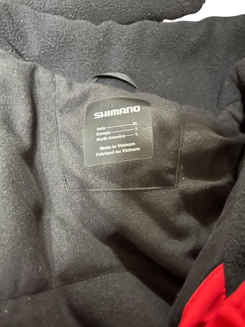 シマノ　ネクサス　 レインスーツ　ゴアテックス　レッド　RBー113V XL