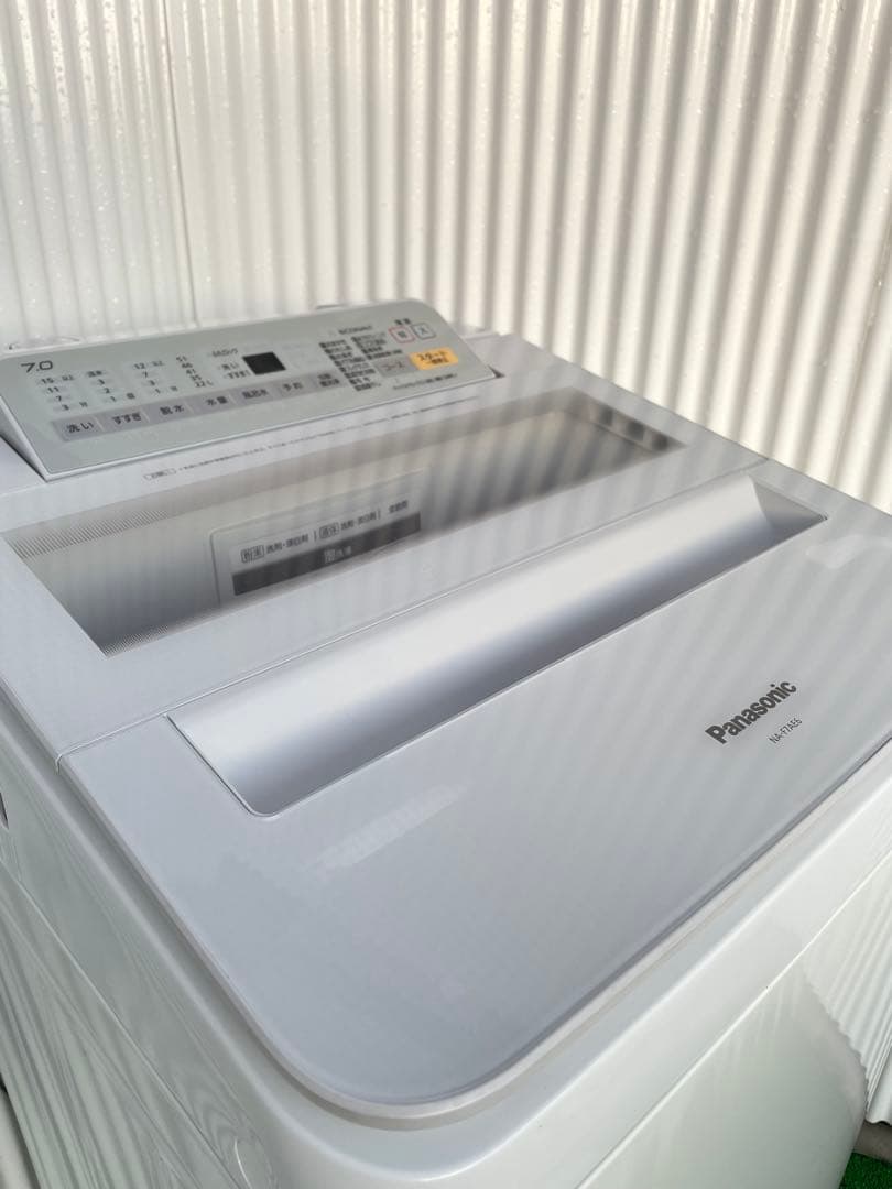 873 パナソニック 7kg洗濯機 エコナビ ビッグウェーブ パワフル滝洗い搭載