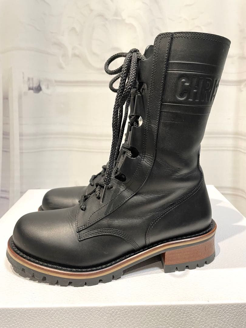 【値下げ ⭐︎ 美品】Dior ディオール黒 ブーツ36.5 D-QUEST