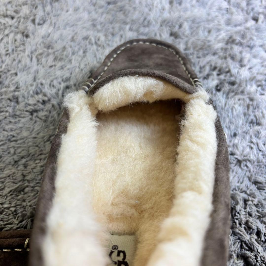 UGG アグ ANSLEY スエード ボア モカシン 25cm
