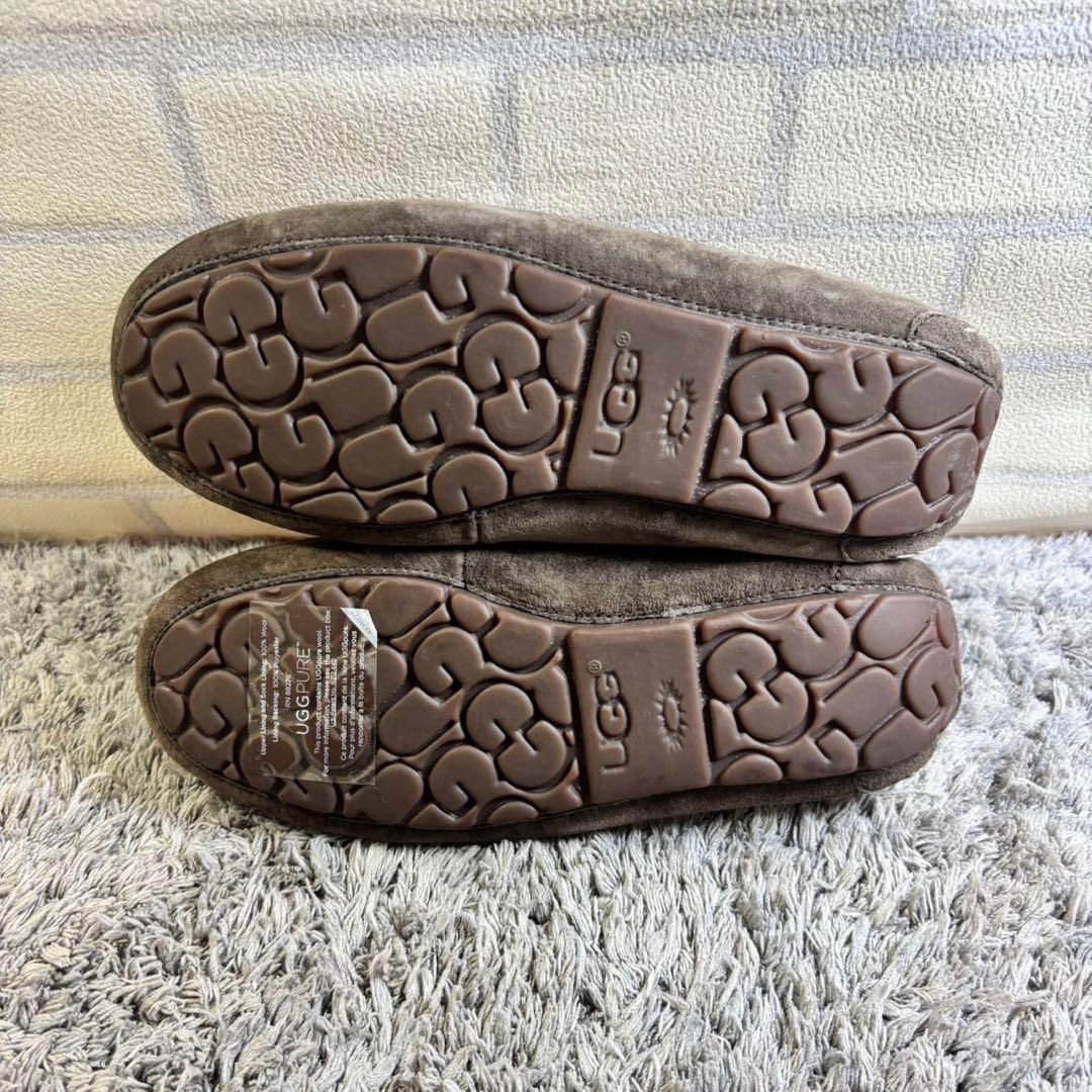 UGG アグ ANSLEY スエード ボア モカシン 25cm