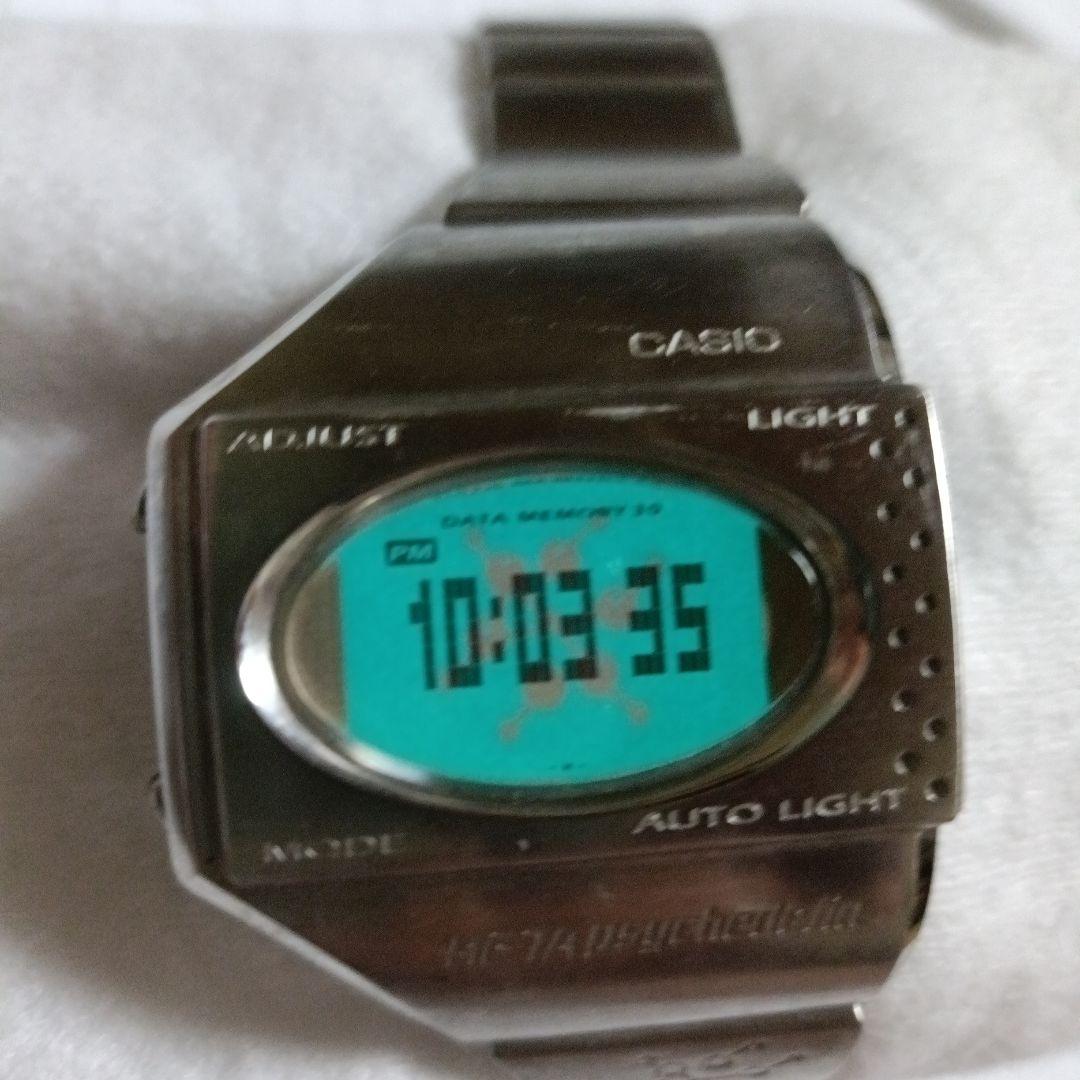 まかぱか CASIO  Psychedelic デジタル腕時計