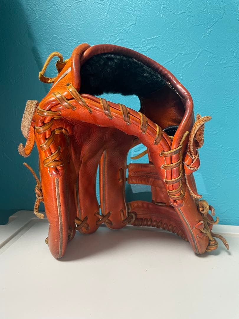 和牛JB 内野手用　オレンジ色 硬式グローブ