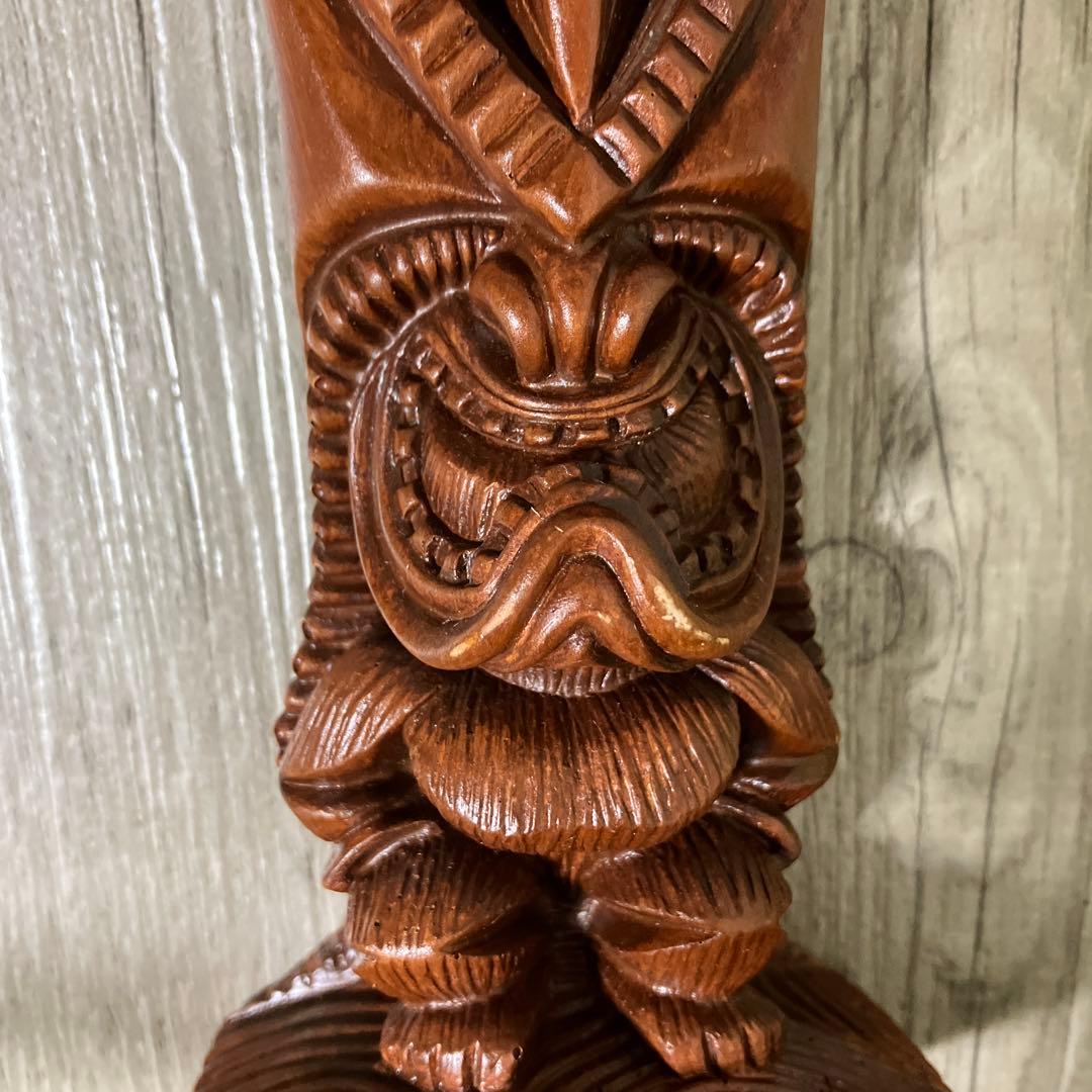 3F 【ヴィンテージ】Coco Joe's ハワイ ティキ像 置物 ALOHA