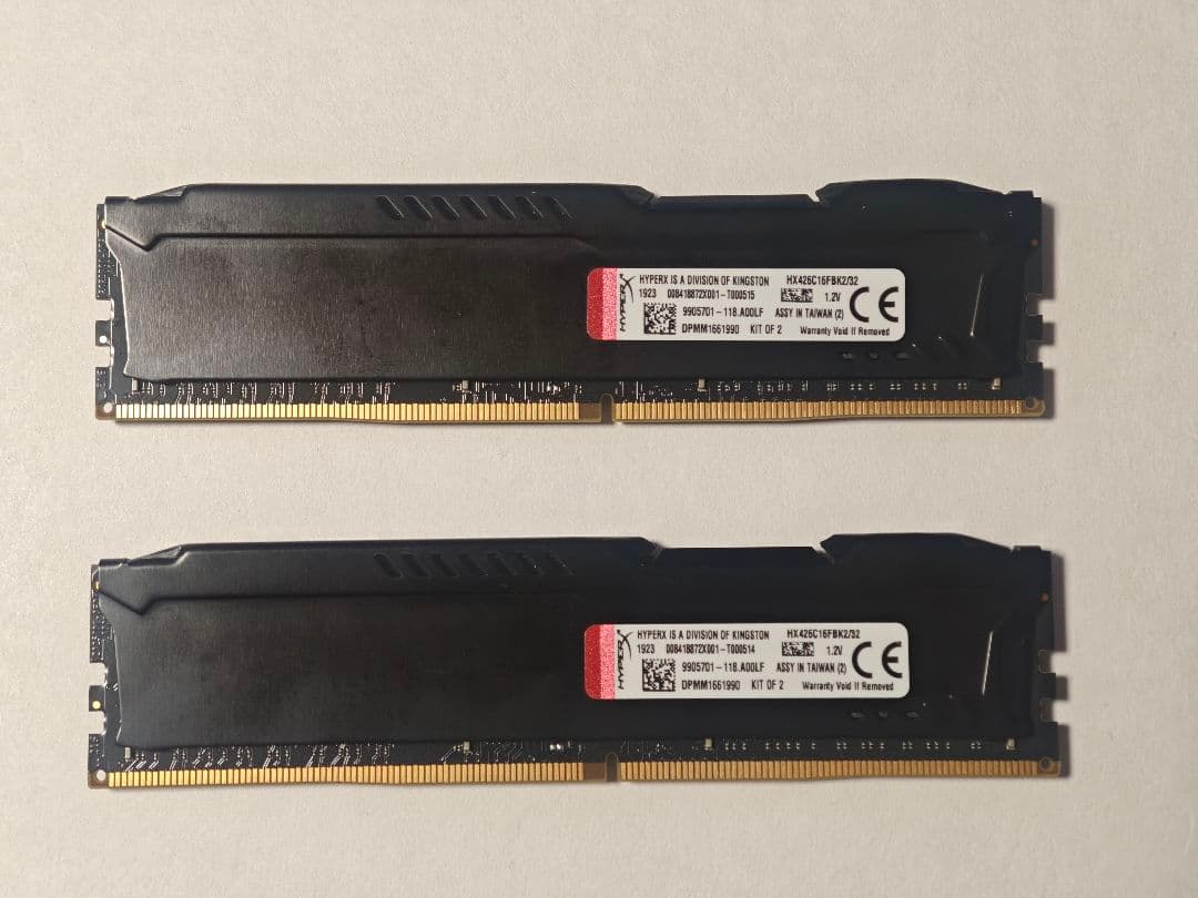 HyperX FURY DDR4メモリ 2666MHz 32GB(16GBx2)