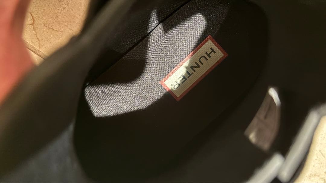 HUNTER 黒 レインブーツ