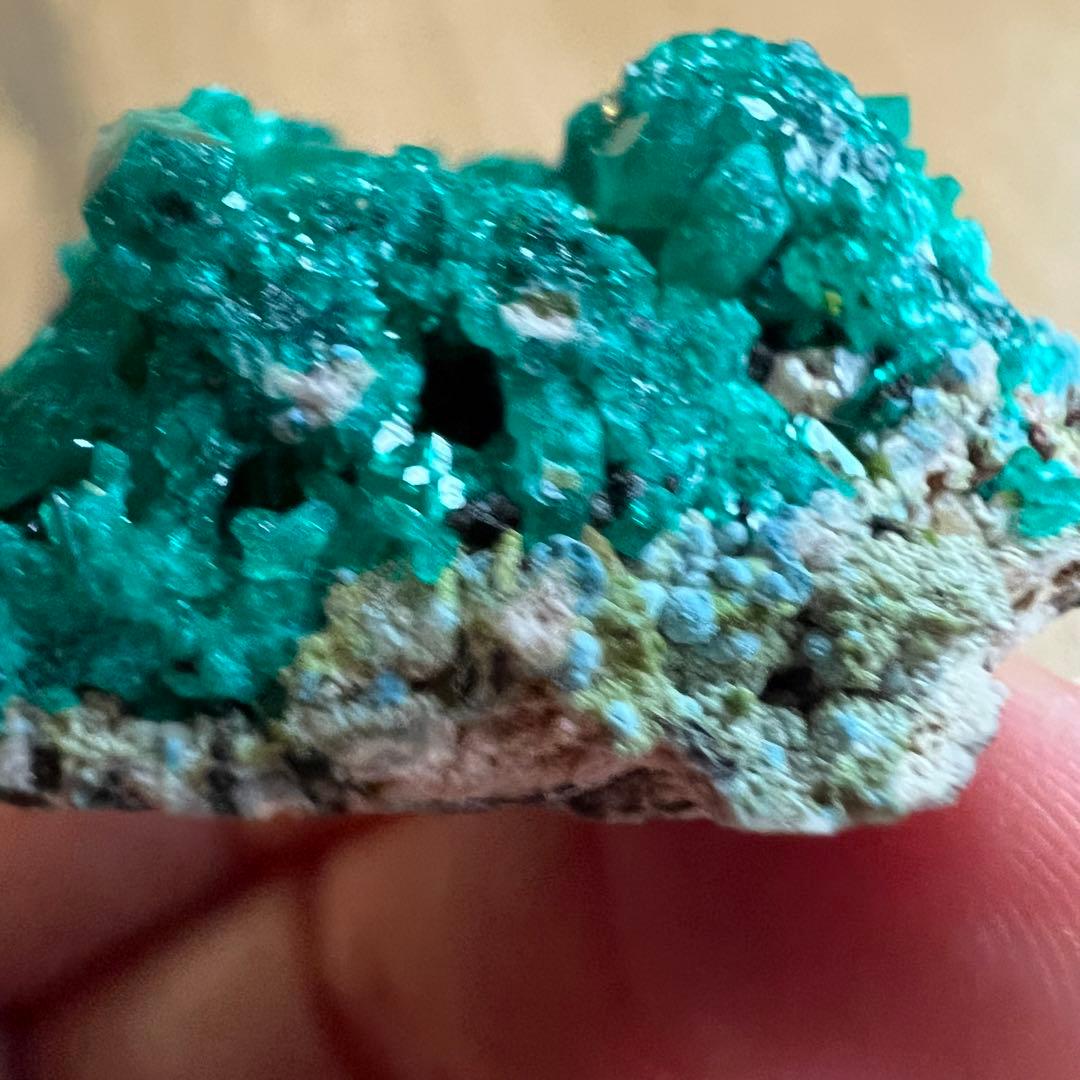 ダイオプテーズ セルサイト プランヘ石  共生 鉱物 標本 原石