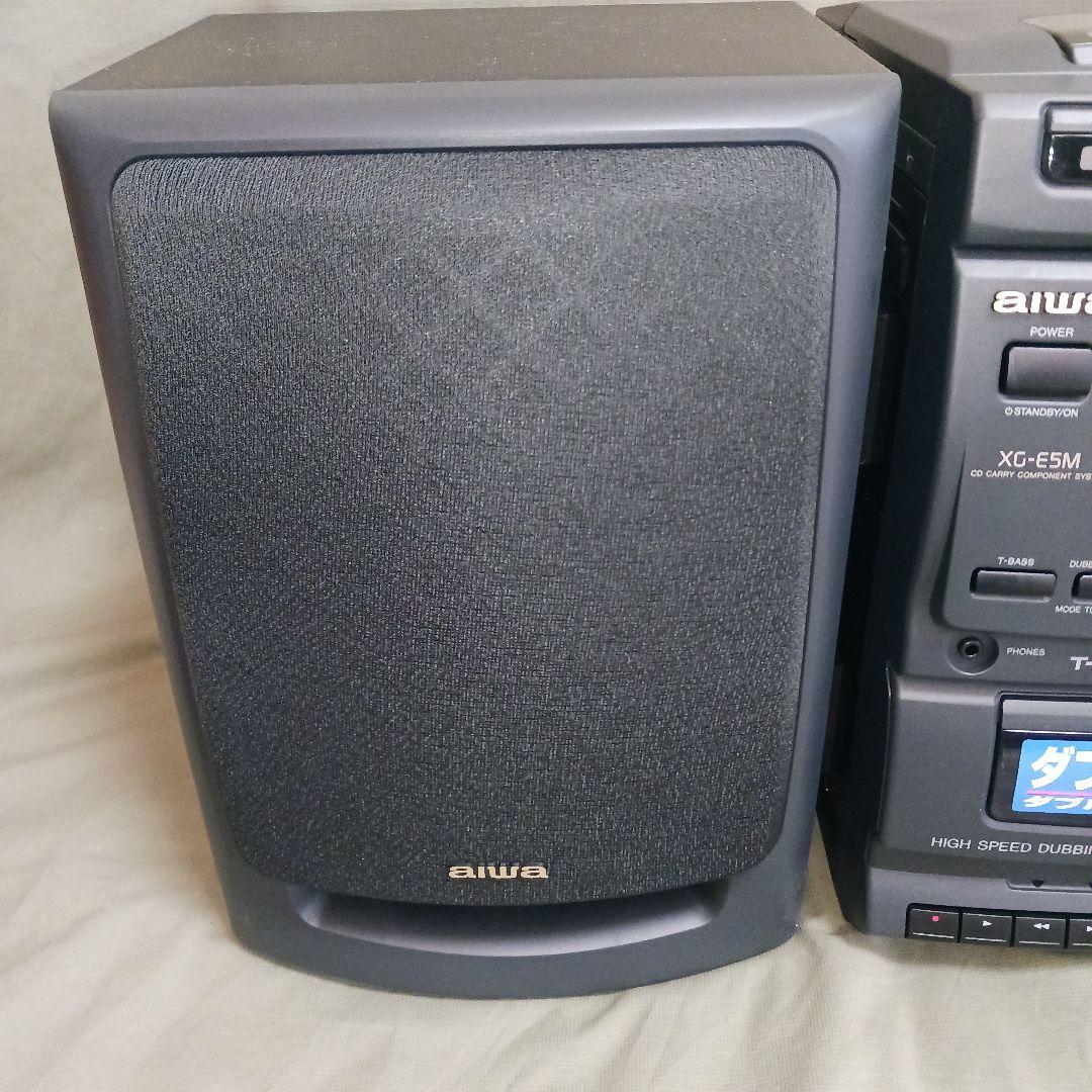【希少 未使用級】aiwa XG-E5M ダブルCD ダブルカセット ビンテージ