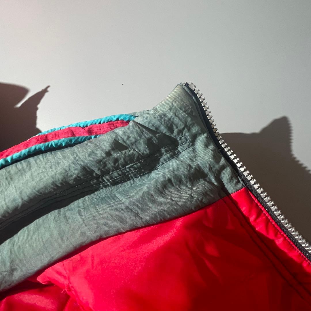 古着 スキーナイロンジャケット 中綿ブルゾン マルチカラー