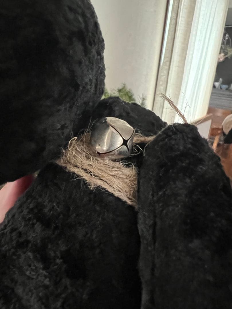 ビンテージ 黒いぬいぐるみ アンティーク人形