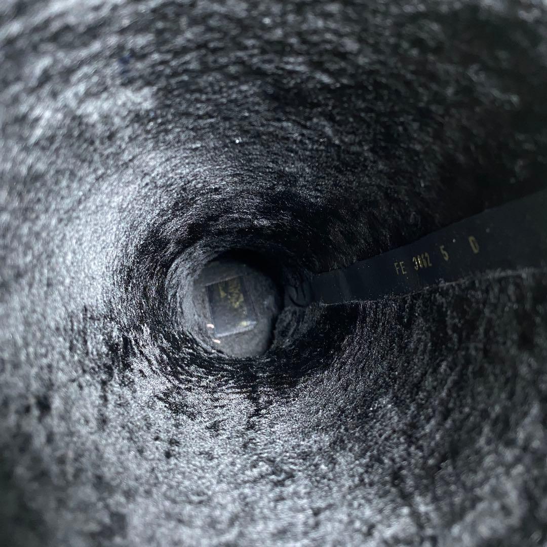 現行♡サルヴァトーレフェラガモ シボ革 ボア ムートンロングブーツ ガンチーニ