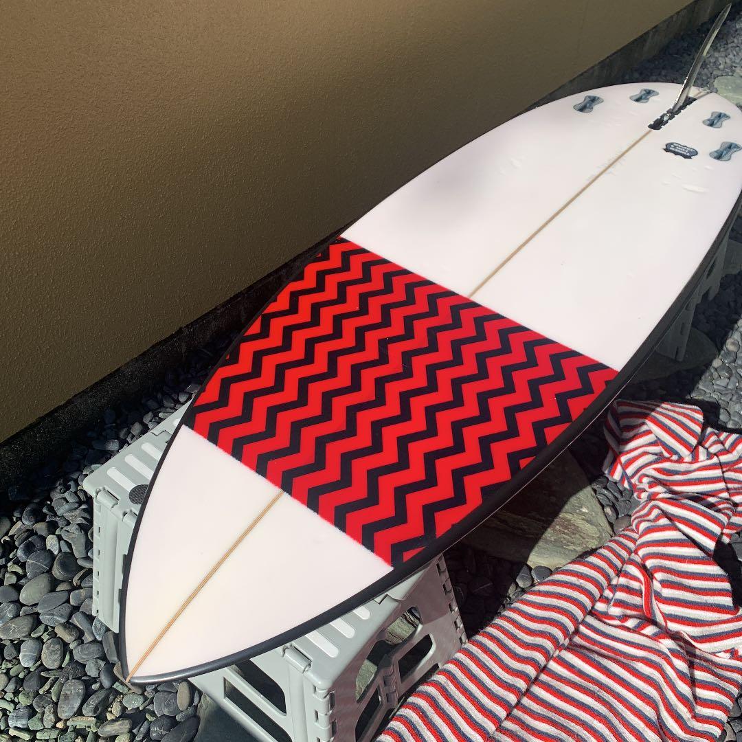 5.7 ショートボード　シングルフィン　the glasslab