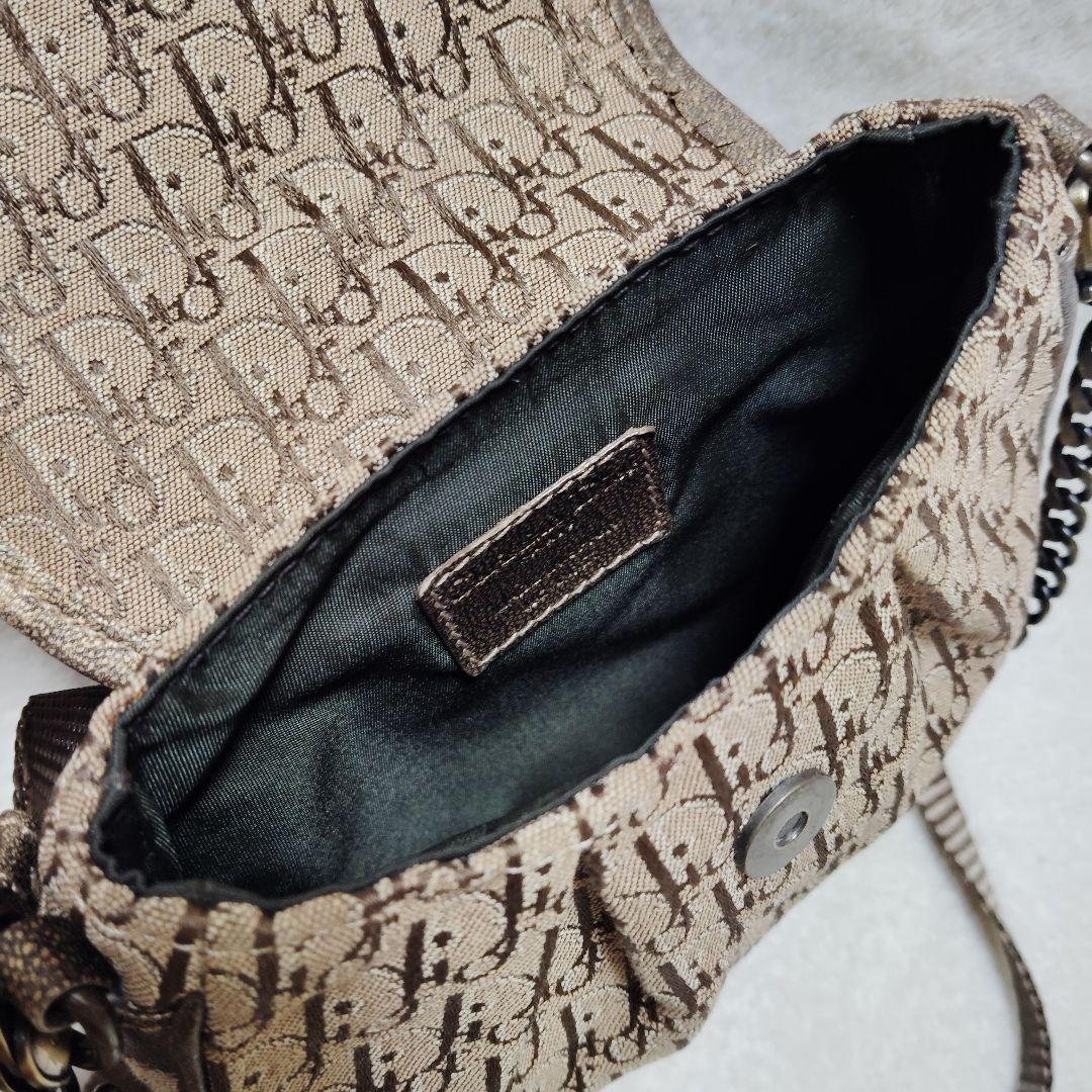 ディオール　ショルダーバッグ　3way　トロッター　レオパード　チェーン　Y2K