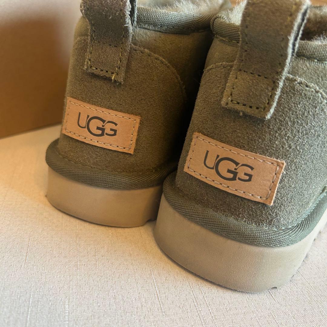 【美品】UGGアグ☆CLASSIC ULTRA MINI ムートンブーツ 23