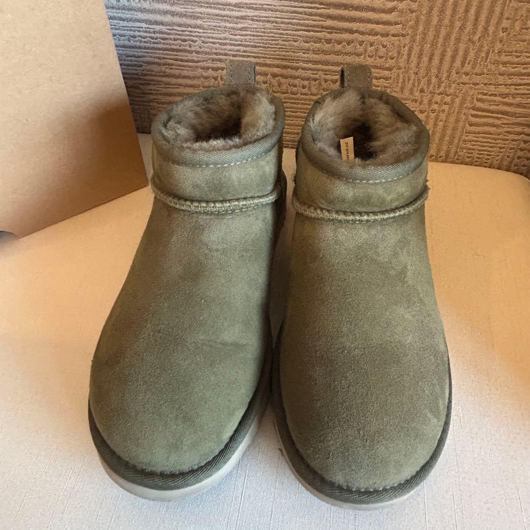 【美品】UGGアグ☆CLASSIC ULTRA MINI ムートンブーツ 23
