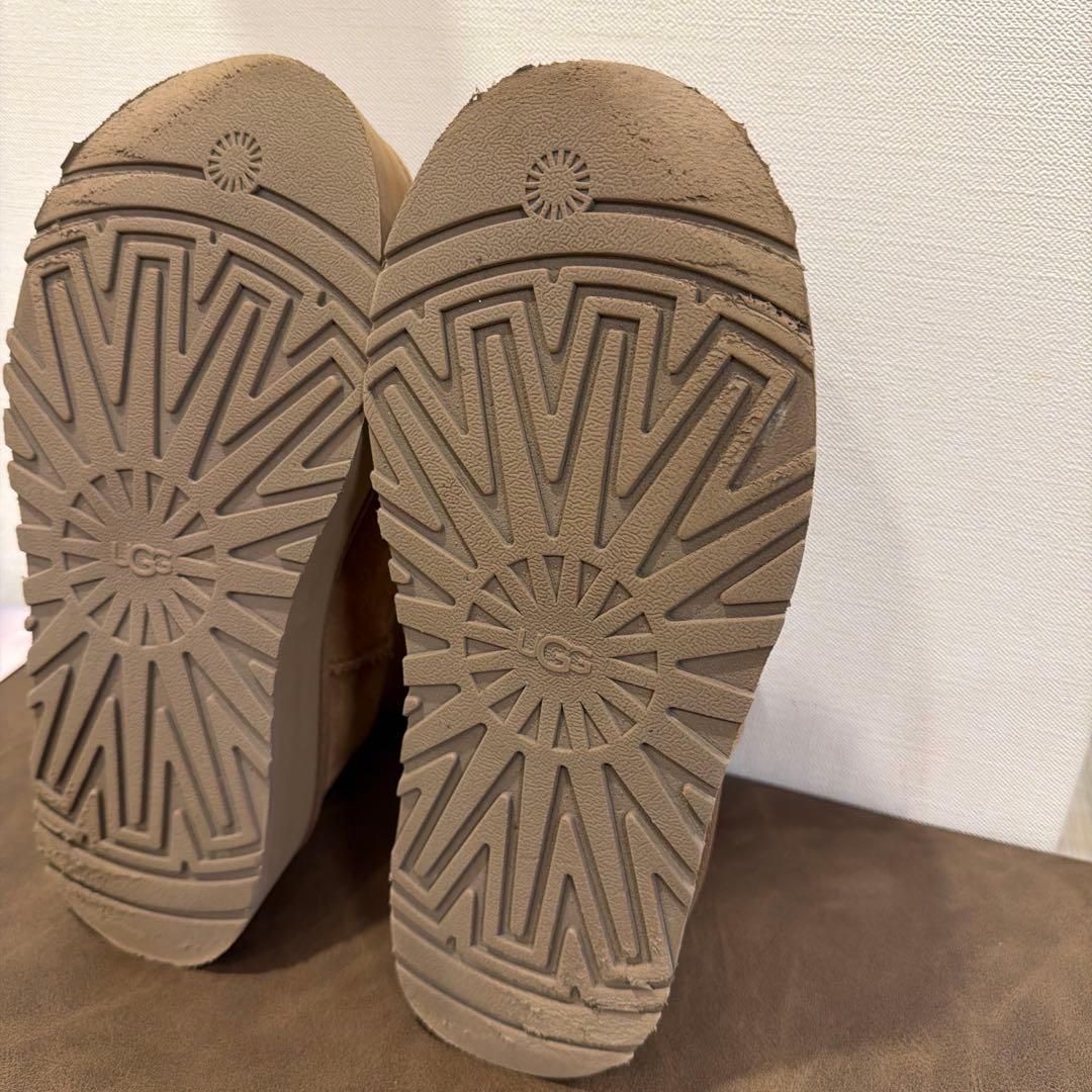 久美子！UGG ブラウン 厚底スリッポンブーツ