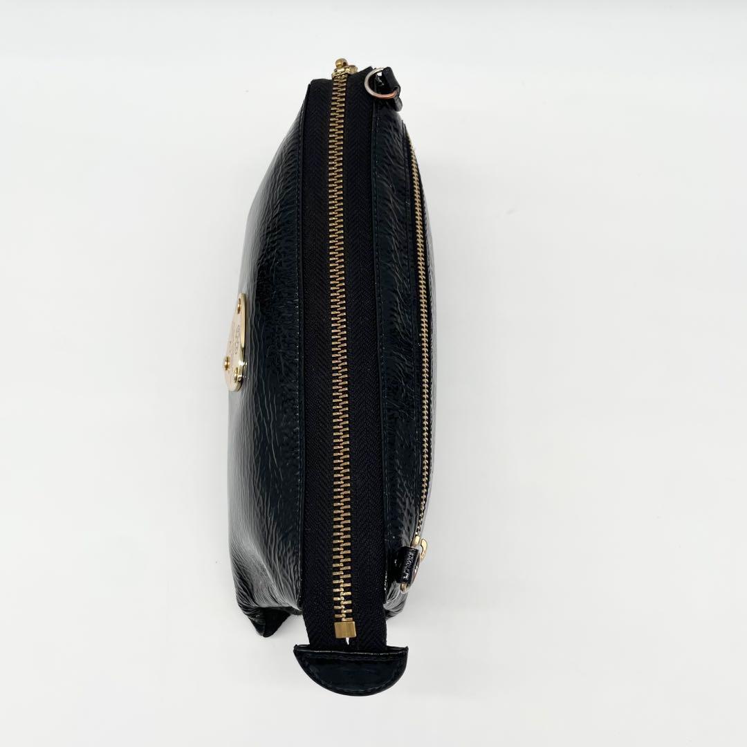 ATAO アタオ　ブーブー　ショルダーバッグ　エナメル　タッセル　ブラック