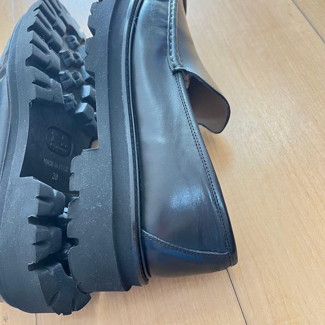 ⭐︎PASCUCCI パスクッチ⭐︎ローファー 黒　38（24.5位）