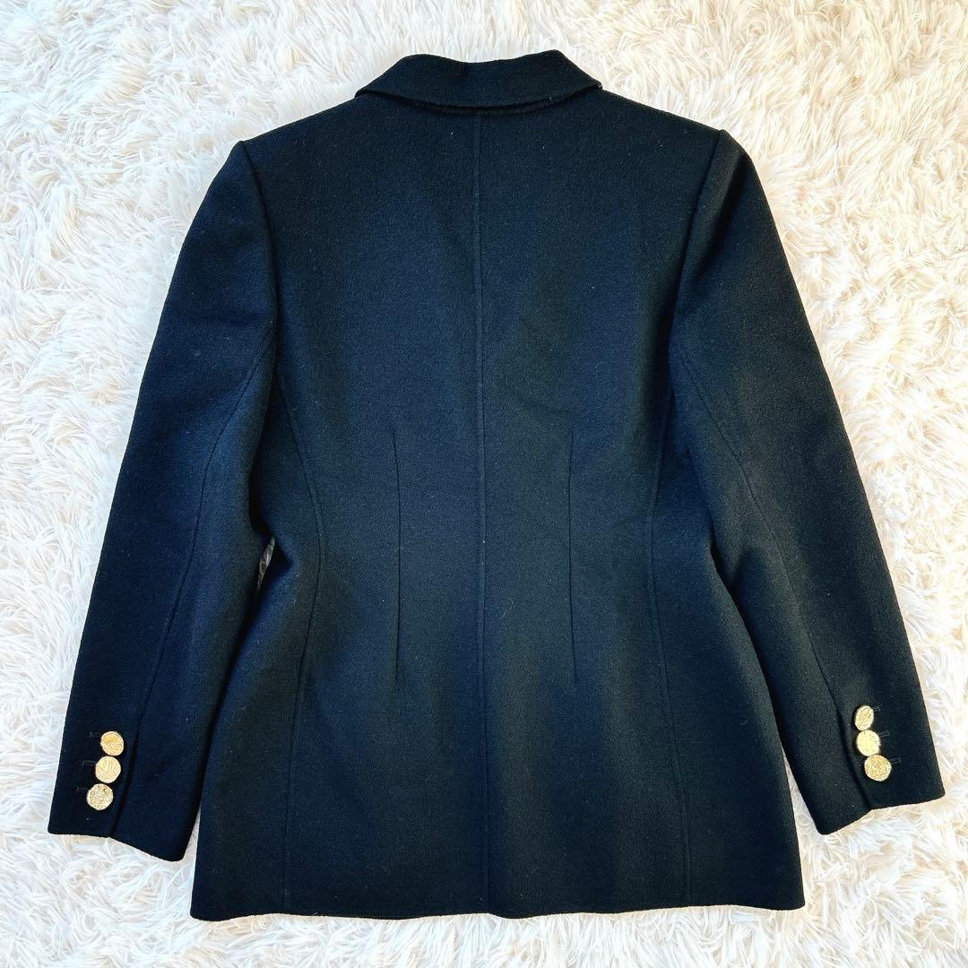 イブサンローラン　ウールカシミヤダブルフェイスジャケット　YSL刻印ボタン