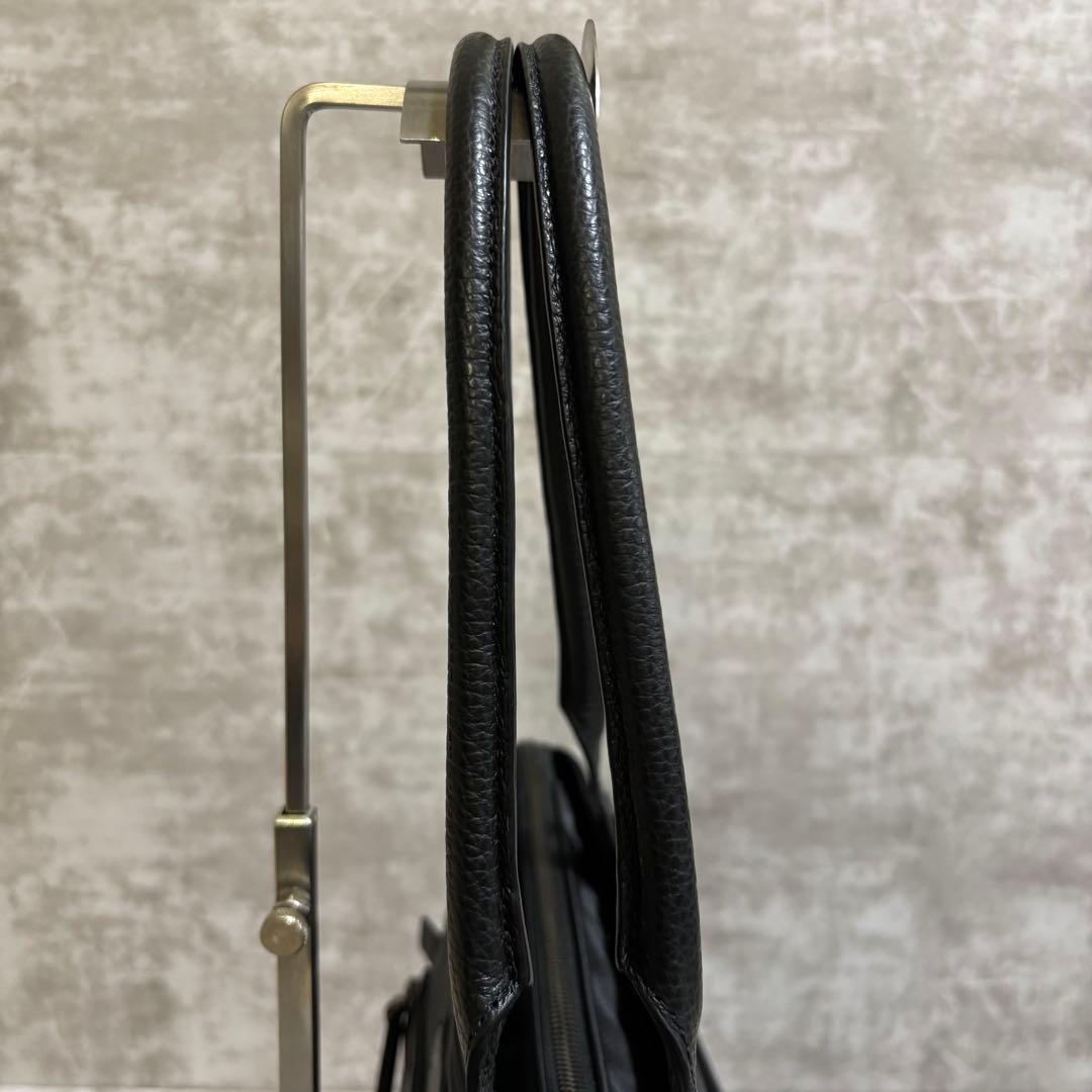 H199 極美品✨ハートマン　ビジネスバッグ　トート　ナイロン　レザー　ブラック