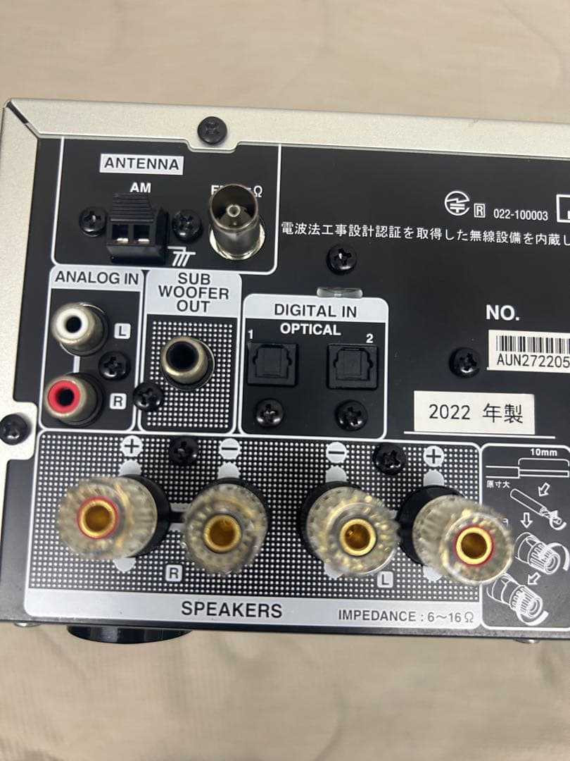 DENON RCD-M41 ミニコンポ シルバー 電源ケーブル付き