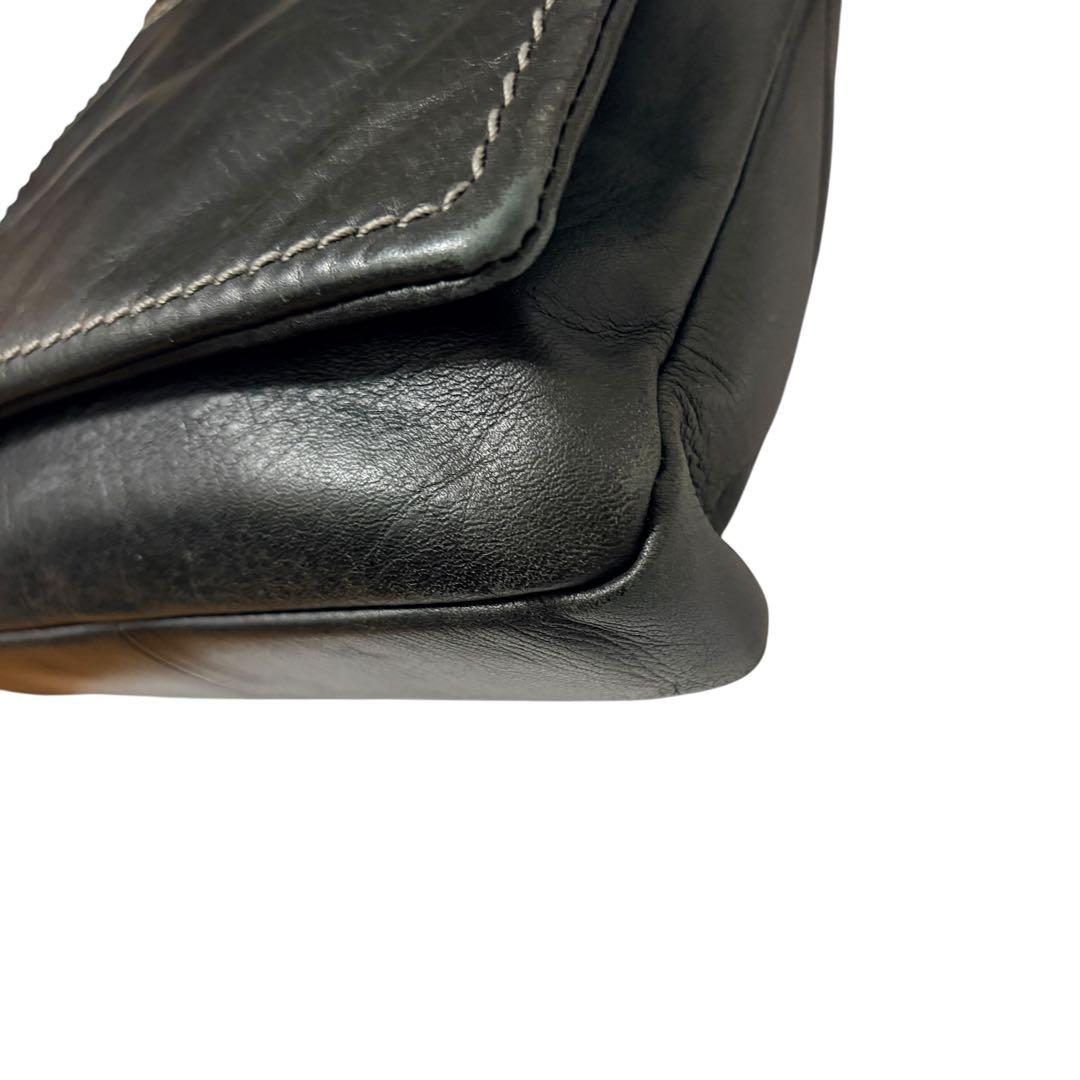 土屋鞄 プロータ ショルダーバッグ オールレザー ブラック