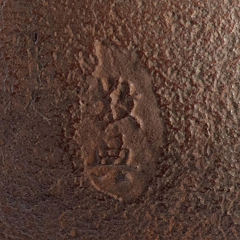 茶道具　人間国宝　釜師　高橋敬典作　唐松地紋　甑口窯　共布共箱　V　R8702B