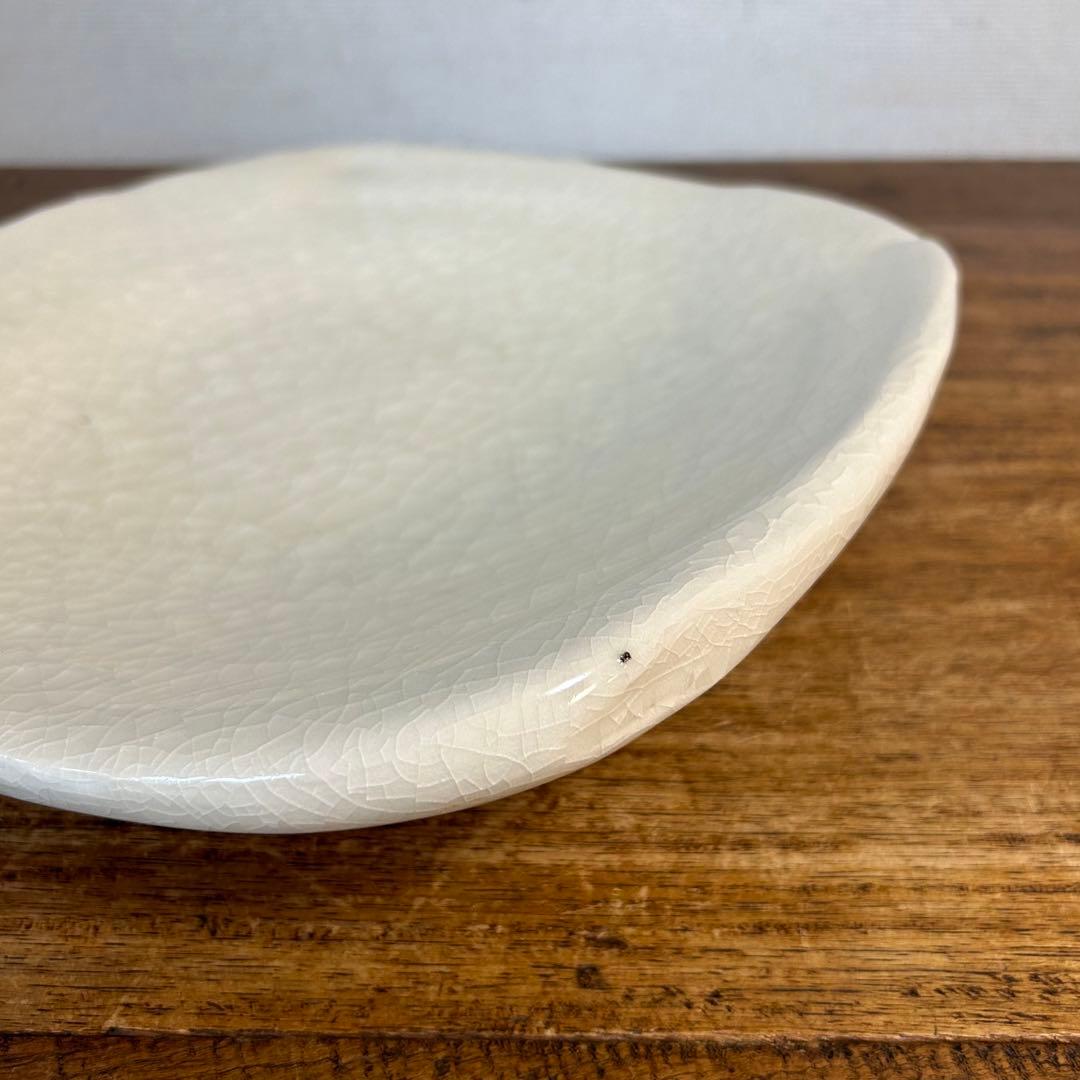 鯉江良二 Ryoji Koie 「良」 「1983」 白磁 皿 三足 本物保証