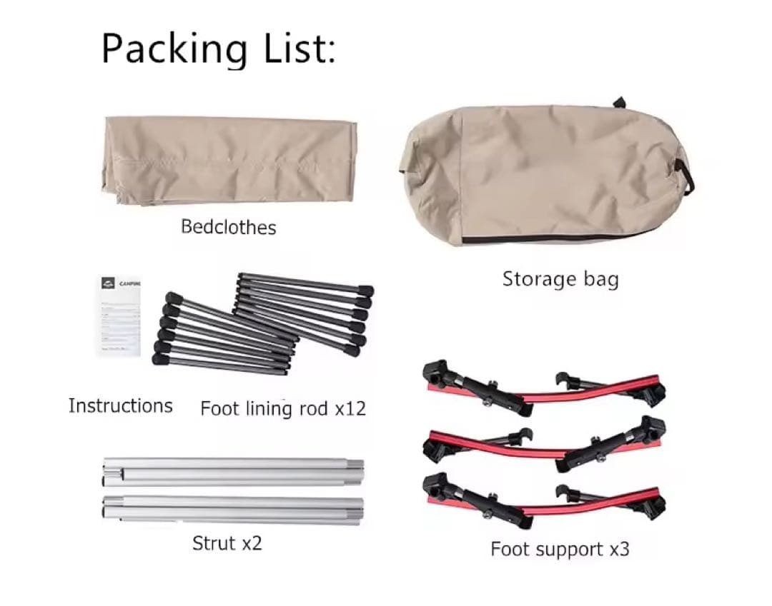 Soomloom コットテント 軽量 ツーリングテント　ソロテント　登山テント