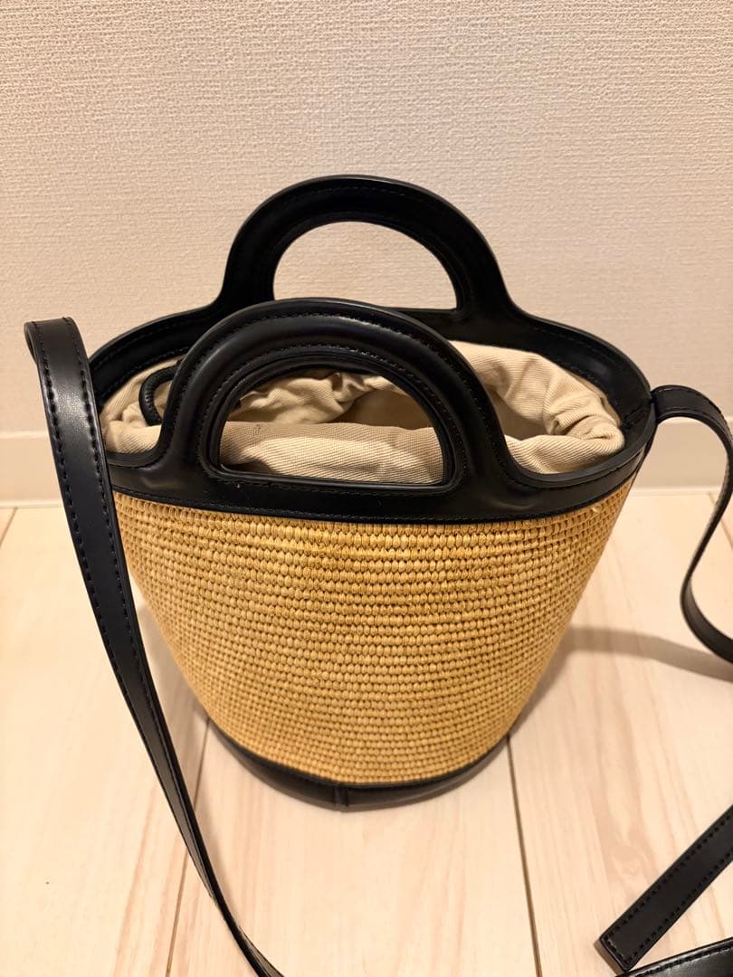【美品・巾着付き】MARNI かごバッグ