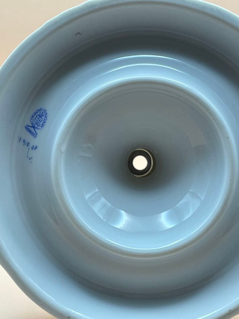 ヘレンドアポニーピンクのキャンドルホルダー