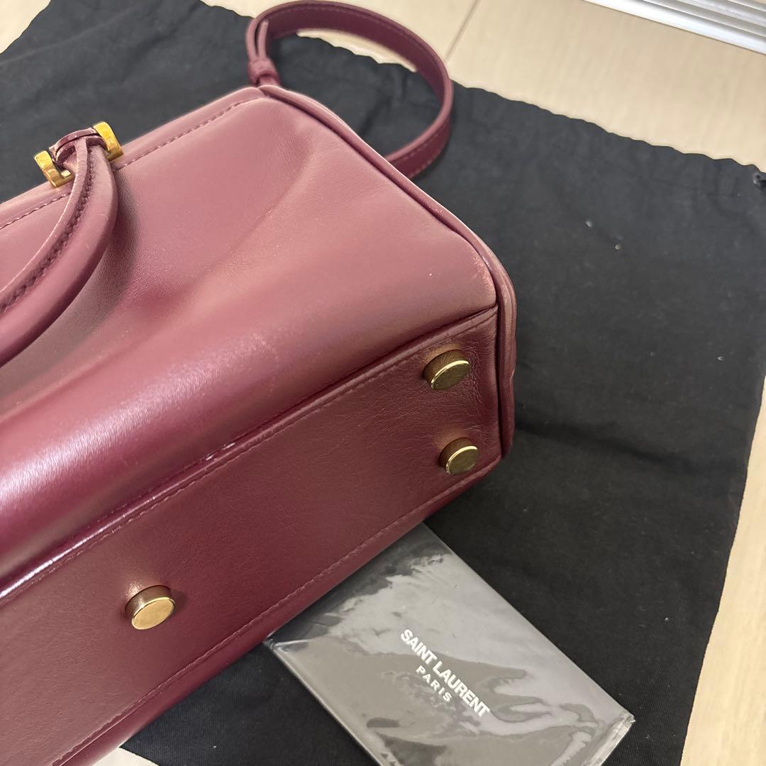 ベイビーダッフル SAINTLAURENT ワインレッド