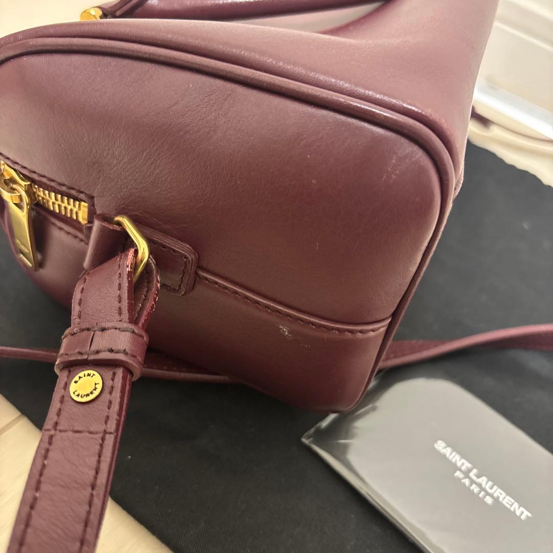 ベイビーダッフル SAINTLAURENT ワインレッド