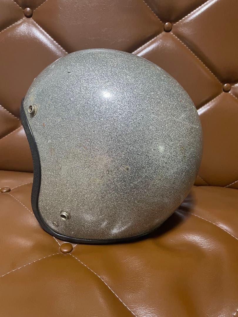 1960年代　YODER ヴィンテージヘルメット　銀ラメ　シルバー　ハーレー