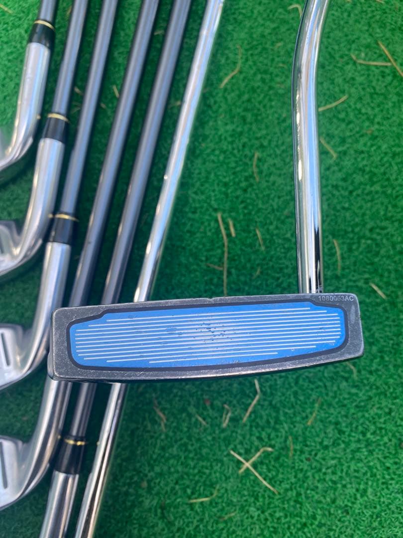 即コースOK！グローレF/G豪華フルセット★SW込6本★PING★アディダス美品