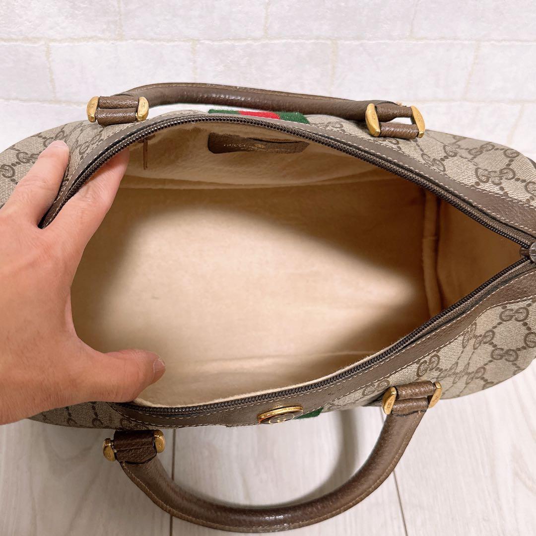 『美品』GUCCI(グッチ)ハンドバッグ PVC シェリーライン